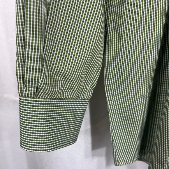 Peter Millar Seaside Finish Green Check Button Down Shirt - Picture 4 of 12